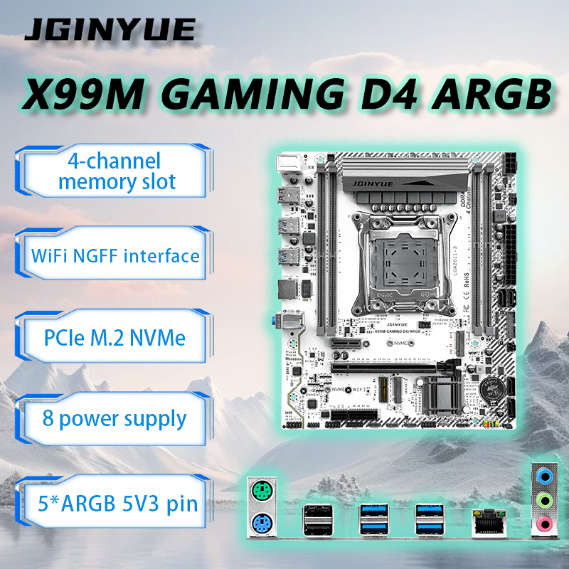 Server Memory Ddr4 - JGINYUE X99 마더보드 LGA2011-3 M-ATX Xeon