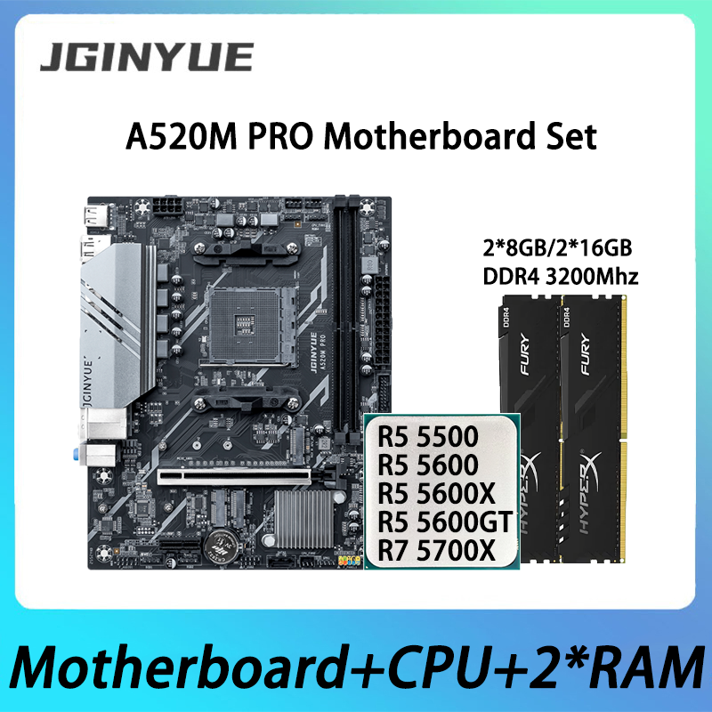 Ddr4 3200Mhz - JGINYUE A520M PRO 마더보드 키트(AMD Ryzen