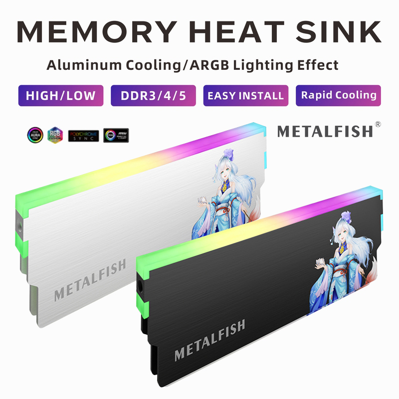 METALFISH DRAM 방열판 5V-3PIN ARG - Ddr3 8Gb 리뷰 및 가격